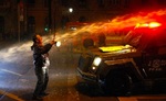 برخورد پلیس ضدشورش با شرکت‌کنندگان در تظاهرات؛ شیلی

