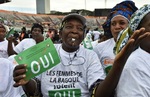 تظاهرات در ساحل عاج پیش از برگزاری رفراندوم برای تصویب قانون اساسی
