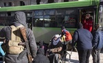 خروج تروریست ها از حلب


