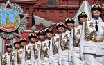 رژه نظامی روز پیروزی در میدان سرخ مسکو، روسیه